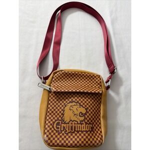 Harry Potter Buckle Down Gryffindor Lion Icon Checkered Crossbody Bag Universal